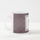 Prettige feestdagen Rood Plaid Matglas Koffiemok (Links)