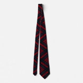 Prettige feestdagen Rood Plaid Stropdas (Achterkant)