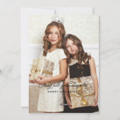 PRETTIGE FEESTDAGEN ROOS GOUDEN Kerst Kaart (Achterkant)