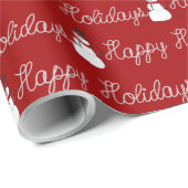 prettige feestdagen Rope en Snowmen Cadeaupapier (Rol Hoek)