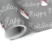 prettige feestdagen Rope en Snowmen Cadeaupapier (Rol Hoek)
