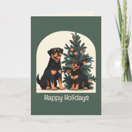 Prettige feestdagen Rottweiler Honden