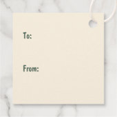 Prettige feestdagen Rottweiler Honden Bedankjes Labels (Achterkant)