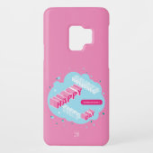 prettige feestdagen, roze Case-Mate samsung galaxy hoesje (Achterkant)