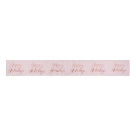 prettige feestdagen Roze fijne pasta Roos Gold Grosgrain Lint