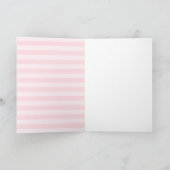 prettige feestdagen Roze kerstboomfeestdag Kaart (Binnen)