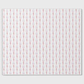 prettige feestdagen Roze Lila Nutkrakers Familiena Cadeaupapier (Vlak)