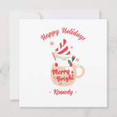 Prettige feestdagen - Roze Mok Hot Cocoa Merry & B (Voorkant)