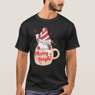 Prettige feestdagen - Roze Mok Hot Cocoa Merry & B T-shirt