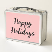 Prettige feestdagen Roze pastel (Achterkant)