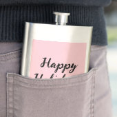 Prettige feestdagen Roze pastel Flacon (Voorbeeld)