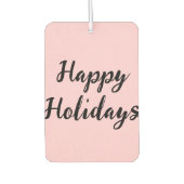 Prettige feestdagen Roze pastel Luchtverfrisser (Voorkant)