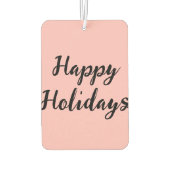 Prettige feestdagen Roze pastel Luchtverfrisser (Achterkant)