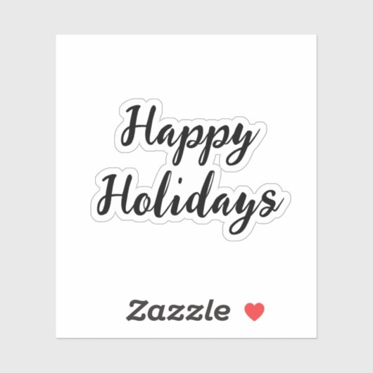 Prettige feestdagen Roze pastel Sticker (Vel)