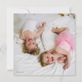 prettige feestdagen Roze Wreath | Vakantieknopkaar Feestdagenkaart (Achterkant)