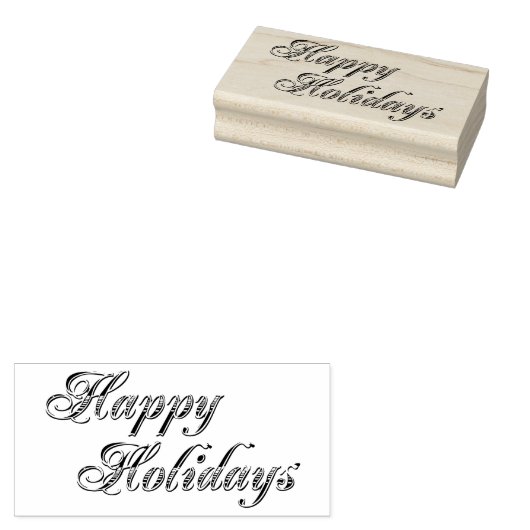  Prettige feestdagen Rubberstempel (Gestempeld)