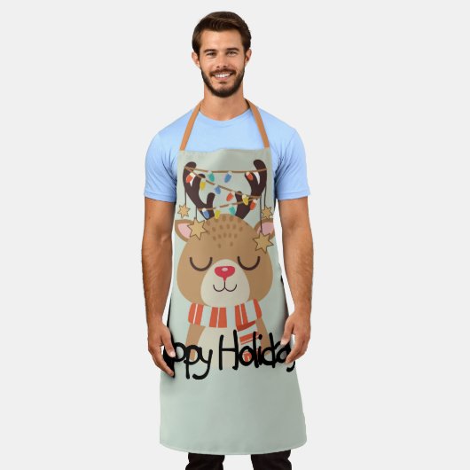 prettige feestdagen Rudolph Schort (Gedragen)