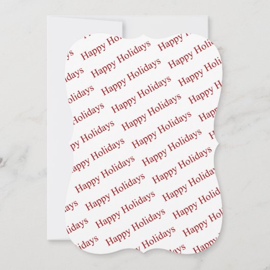 prettige feestdagen Rustic Bulletin Board Fancy Fo Kaart (Achterkant)