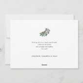 prettige feestdagen Rustic Greenery 2 Feestdagenkaart (Achterkant)