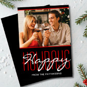 Prettige feestdagen Rustic Kerstmis Gepersonalisee Feestdagenkaart