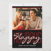 Prettige feestdagen Rustic Kerstmis Gepersonalisee Feestdagenkaart (Voorkant)