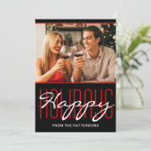 Prettige feestdagen Rustic Kerstmis Gepersonalisee Feestdagenkaart (Staand voorkant)