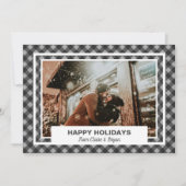 prettige feestdagen Rustic - Persoonlijke foto Feestdagenkaart (Voorkant)
