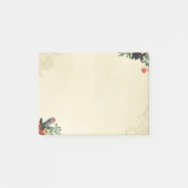 Prettige feestdagen Rustic Post-it® Notes (Voorkant)