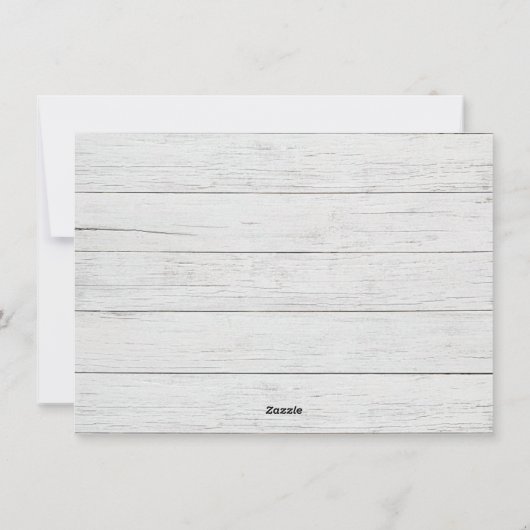 Prettige feestdagen Rustiek Grijs Hout Kerstmis Feestdagenkaart (Achterkant)