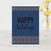 Prettige feestdagen Rustiek Kaart (Gele Bloem)