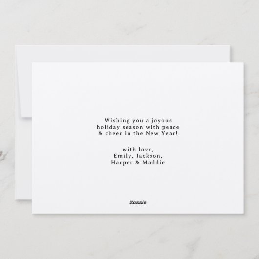 Prettige feestdagen Rustiek - Kerst Checkerboard Feestdagenkaart (Achterkant)