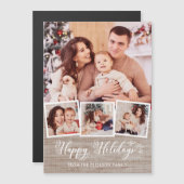 Prettige feestdagen Rustiek linnen & (Voorkant / Achterkant)