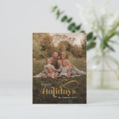 Prettige feestdagen Rustieke Retro (Staand voorkant)