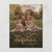 Prettige feestdagen Rustieke Retro (Voorkant)