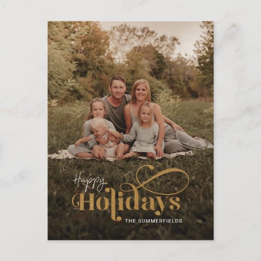 Prettige feestdagen Rustieke Retro (Voorkant)