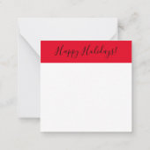 Prettige feestdagen SALON - Haarkleerschaar Notitiekaartje (Achterkant)