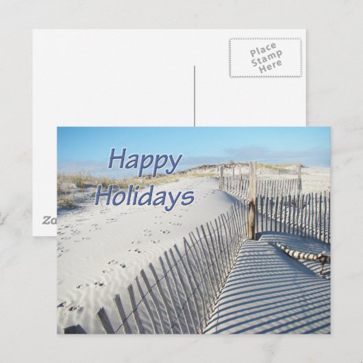 prettige feestdagen Sand Dunes en Fences (Voorkant / Achterkant)