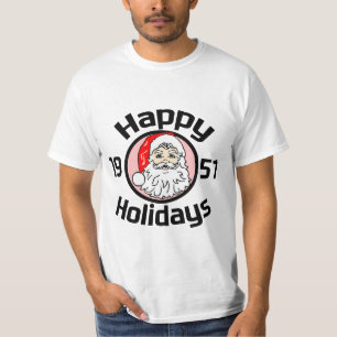 Prettige feestdagen Santa 1951 T-shirt
