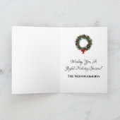 prettige feestdagen Santa Bag Green Doors Kerstmis (Binnen)