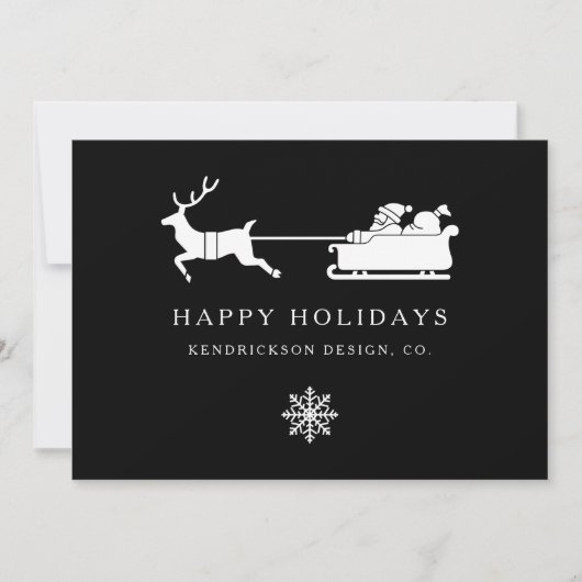 prettige feestdagen SANTA CLAUS Corporate Business (Voorkant)