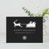 prettige feestdagen SANTA CLAUS Corporate Business (Staand voorkant)