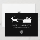 prettige feestdagen SANTA CLAUS Corporate Business (Voorkant / Achterkant)