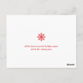 prettige feestdagen SANTA CLAUS Corporate Business Briefkaart (Achterkant)