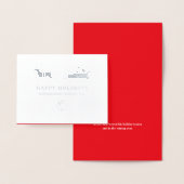 prettige feestdagen SANTA CLAUS Corporate Business Folie Kaarten (Display)