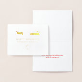 prettige feestdagen SANTA CLAUS Corporate Business Folie Kaarten (Display)