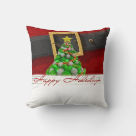 prettige feestdagen Santa Claus Kussen