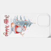 prettige feestdagen, Santa Claus Pine Tree Case-Mate iPhone Case (Achterkant (horizontaal))