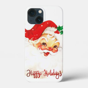 prettige feestdagen, Santa Claus Retro Case-Mate iPhone Case