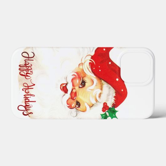 prettige feestdagen, Santa Claus Retro Case-Mate iPhone Case (Achterkant (horizontaal))