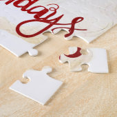 prettige feestdagen, Santa Claus Retro Legpuzzel (Zijkant)